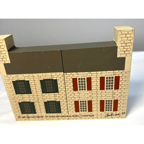 The Cats Meow 1993 St. Charles Christmas Series Collectible Village Houses  4 Pc - Picture 8 of 16